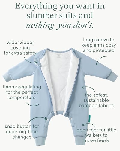 Supersoft Active Toddler Sleepsuit 1.0 TOG Long Sleeve Wearable Blanket with Legs All-Season Go-to for Safe Cozy Sleeper