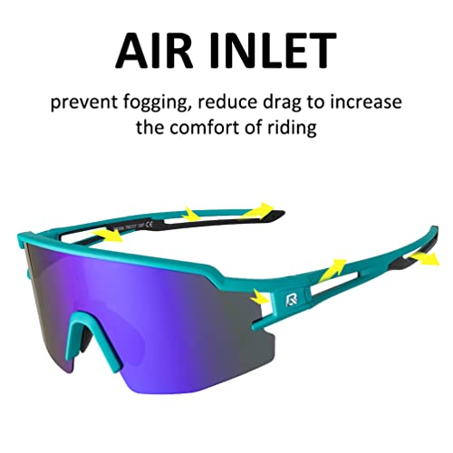 ROCKBROS Polarized Sunglasses for Men Women UV Protection Cycling Sunglasses Sport Glasses