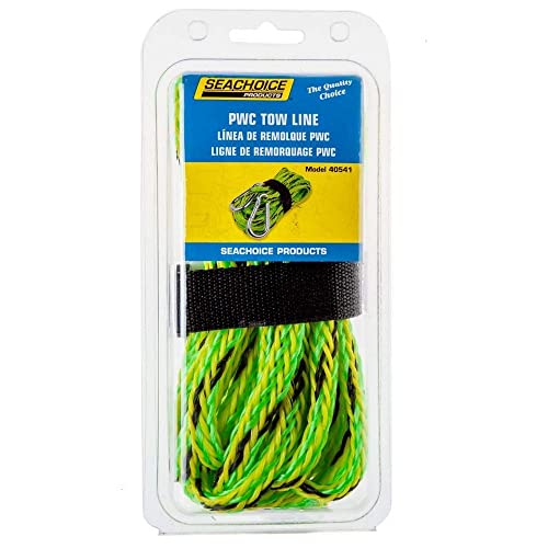 Seachoice 40541 Tow/Dock Line for PWC – 3/8 Inch x 20 Foot – 2,000 Pounds of Tensile Strength – Includes Reusable Keeper