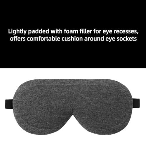 ALASKA BEAR 3 Pack Sleep Eye Masks Organic Cotton Cool Bamboo - Contoured Inserts for Pressure Free and 100% Light Blocking, Lightweight for Home or Travel Use (Black, Grey, Silver)