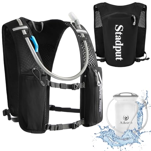 Reflective Hydration Running Vest Backpack | Lightweight 1.6L Water Bladder Bag for Trail Running, Cycling & Marathon | Pe...