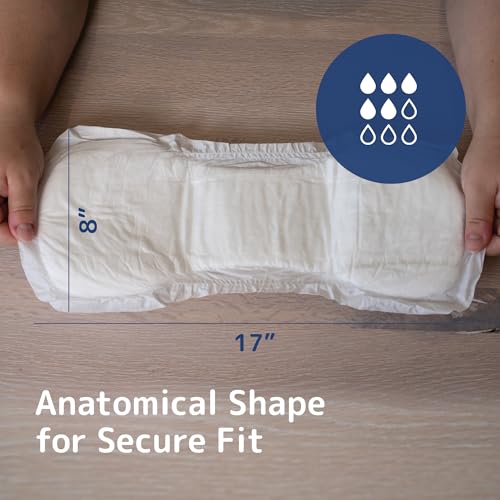 Abena San Premium Incontinence Pads, Moderate Absorbency, (Sizes 4 to 7), Size 4, 30 Count