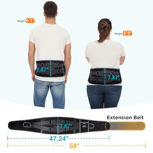 Comfytemp Cordless Heating Pad with Massager for Back, Portable Lower Back Massager FSA Eligible HSA Rechargeable Wireless...