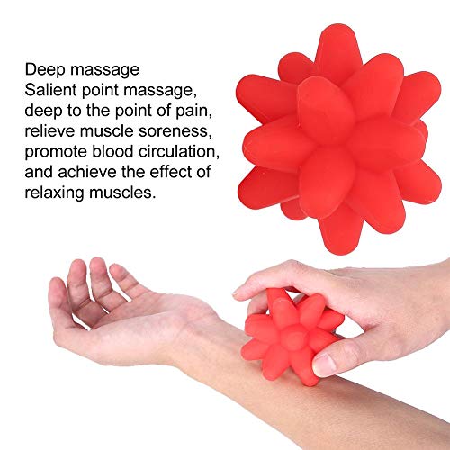 Brrnoo Silicone Massage Ball, Ball for Trigger Point Massage - Deep Tissue Massager for Myofascial Release - Mobility Ball...