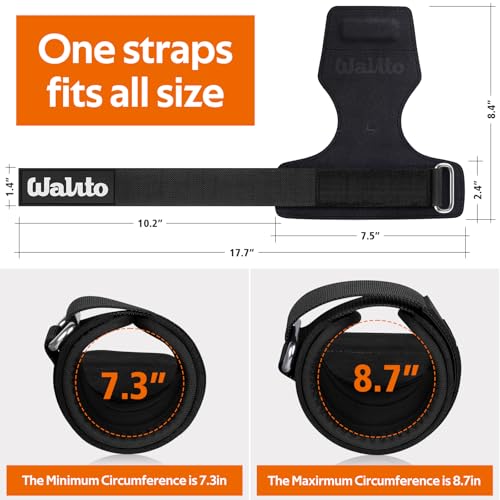 Weight Lifting Wrist Strap，Double Layer Leather Wrist Wraps with Neoprene Padding for Weightlifting & Deadlifts – Adjustab...
