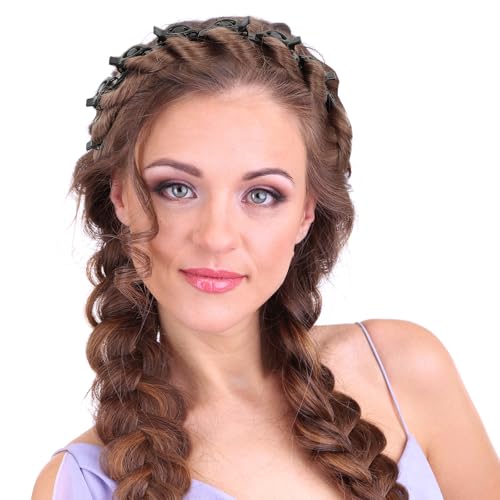 Mabor Headband With Clips, Bangs Hairstyle Hair Clip Headband, Professional Weave Bangs Clip, Toothed Headband Braid Tool ...