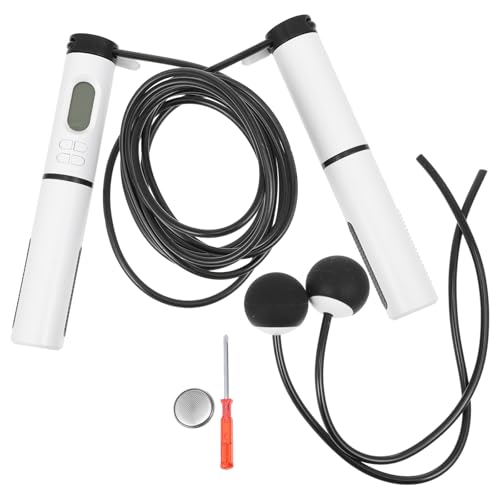 Toyvian Smart Cordless Weighted Weighted Jump Rope with Digital Counter Indoor Workout Skipping Rope with Handle and Steel...