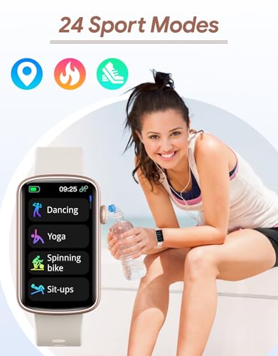 RUIMEN Fitness Tracker, Fitness Watches for Women Men with Heart Rate Monitor Blood Oxygen Sleep Tracker Pedometer, 1.47" ...