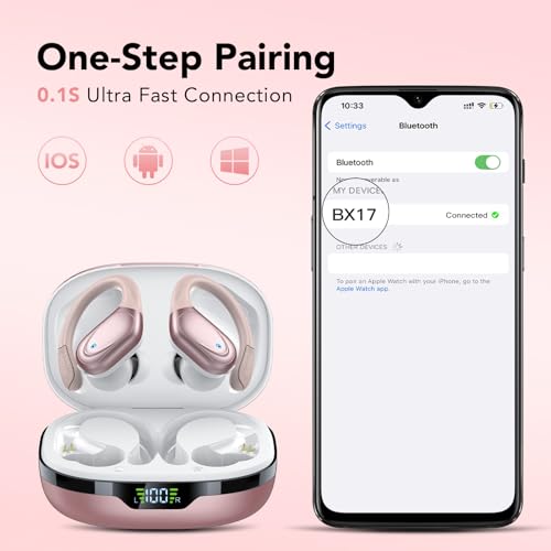 Ear buds Wireless Earbuds Bluetooth 5.3 Headphones 60hrs Playtime with Digital Display Sports Wireless Headphones with Ear...