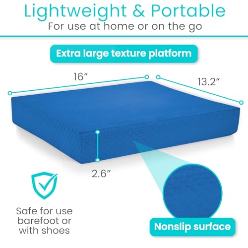 Vive Balance Pad - Foam Large Yoga Mat Trainer for Physical Therapy, Stability Workout, Knee and Ankle Exercise, Strength ...