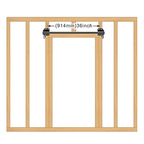 SELEWARE Fully Welded Heavy Duty Pull Up Bar Wall Mount Chin Up Bar for Doorway, Beam & Joist | Mounted Pull Up Bar with R...