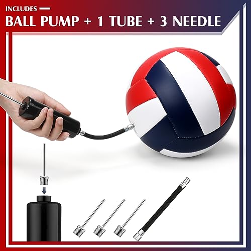 Meooeck 12 Pcs Volleyballs Official Size 5 Volley Balls Bulk Practice Volleyballs Indoor Outdoor Soft Recreational Volley ...