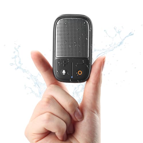 SUPERONE 2026 Upgrade Wearable Bluetooth Speaker with Voice Assistant & Mic, IPX7 Waterproof Clip-on Portable Speaker, TWS...
