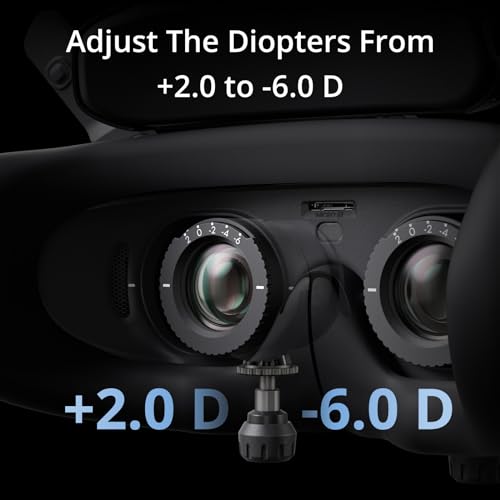 DJI Goggles 3, FPV Goggles with Stunning Micro-OLED Screens, Immersive Flight Experience, O4 HD Video Transmission, Adjust...
