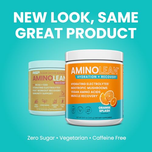 AminoLean Recovery + Hydration – Electrolytes Powder & BCAA Amino Acids for Instant Hydration & Post-Workout Recovery – No...