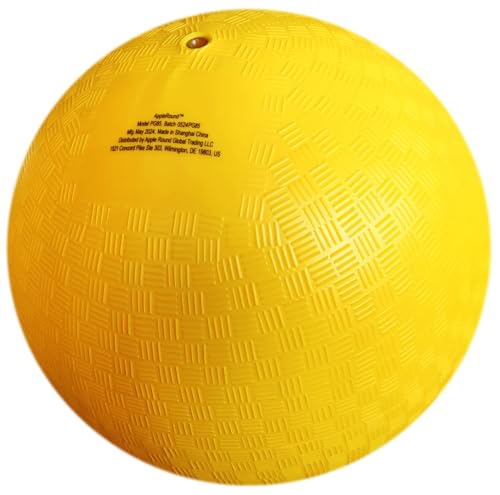 AppleRound 8.5-inch Dodgeball Playground Balls, Pack of 4 Balls with 1 Pump, Official Size for Dodge Ball, Handball, Camps...