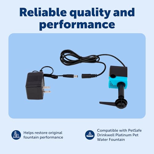 PetSafe Drinkwell Platinum Replacement Pump - Reliable OEM Replacement - Drinkwell Platinum Pet Water Fountain Accessory -...