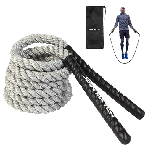 Jump Rope Weight Jump Rope for Fitness, Adult 1.5lb Heavy Exercise Skipping Ropes, Home Gym Workout Equipment Training Se...