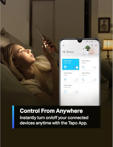 TP-Link Tapo Smart Plug Mini 15A, Smart Home Wi-Fi Plug, Super Easy Setup, Compatible with Alexa & Google Home, No Hub Req...