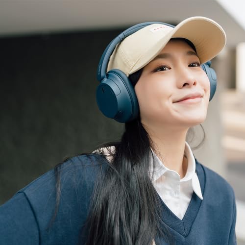 Sony WH-CH720NL Noise Canceling Wireless Bluetooth Headphones - Built-in Microphone - up to 35 Hours Battery Life and Quick Charge - Navy Blue