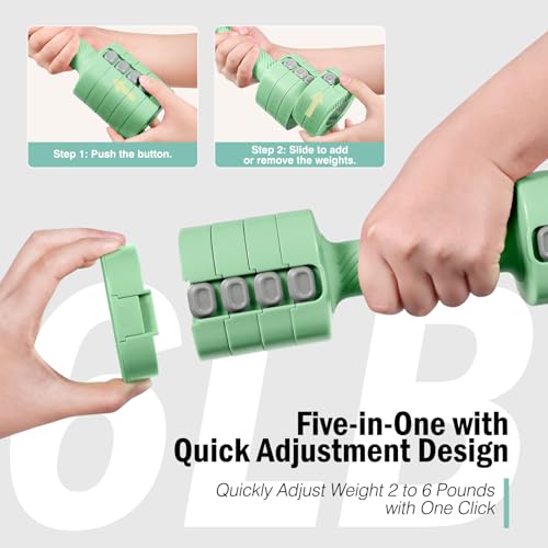 EAST MOUNT Adjustable Weight Dumbbells Set of 2, 8 in 1 Hand Weights for Women 2lb/3lb/4lb/5lb/6lb Dumbbell Weights Set 12...