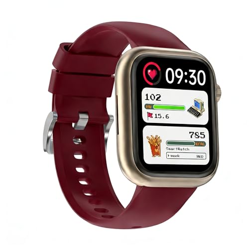 QVEQ Smart Watch for Women, 1.83" Fitness Watch Red