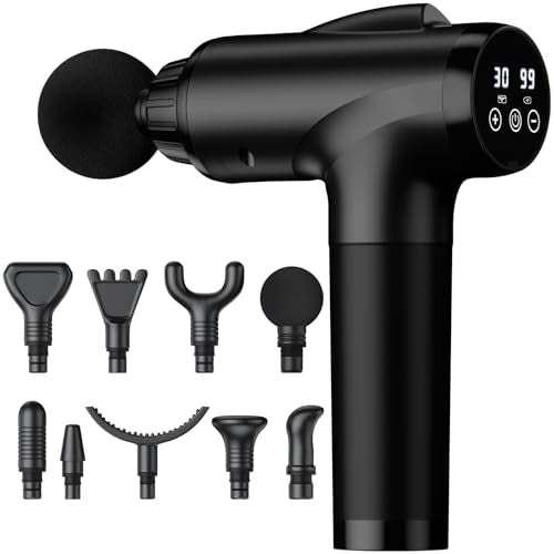 OLsky Massage Gun Deep Tissue, Handheld Electric Muscle Massager, High Intensity Percussion Massage Device for Pain Relief...