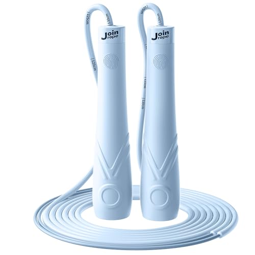 JOINROPE Kids Jump Rope for Children-Adjustable Speed Skipping Rope with Dual Bearings, Segmented Anti-Tangle Cord, Silico...