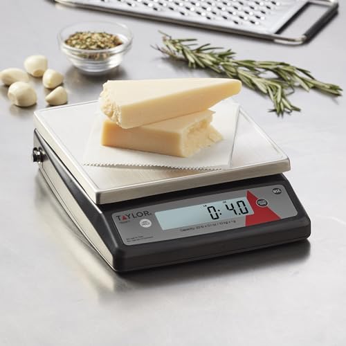 Taylor TE22FT 22-Pound Digital Portion Control Scale, Food Scale for Precise Weight Measuring and Portion Control, Tare an...