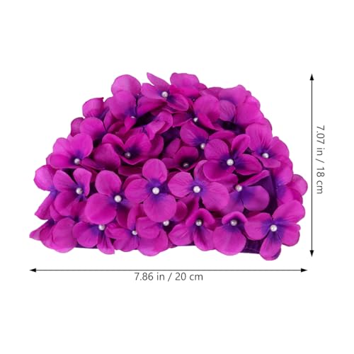 Didiseaon Swim Cap Petal Shower Cap for Women Girls Three-Dimensional Floral Petal Stylish Bathing Hat Retro Handmade Swim...