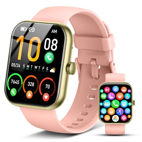Smart Watch for Men Women, 2026 Release (Answer/Make Call) 1.96" HD Fitness Tracker Running Watch,IP68 Waterproof, Pedomet...