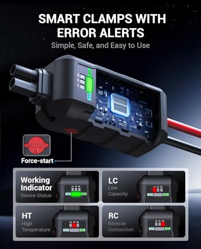 AVAPOW 6000A Car Battery Jump Starter(for All Gas or up to 12L Diesel) Powerful Car Jump Starter with Dual USB Quick Charg...