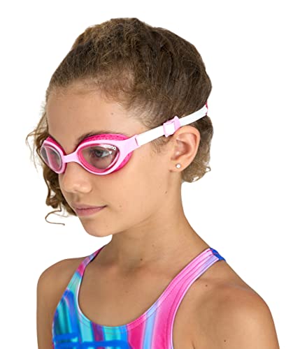 ARENA Unisex Kids Junior Air Mirror Swim Goggles for Swimming Ages 6 to 12 Air Seals Anti-Fog Coated Lens Adjustable Strap