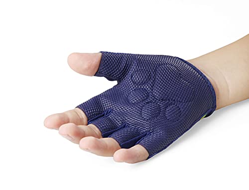Kids Half Finger Gymnastics Gloves for Age 1-9 Boys Girls Climbing Biking Good Grip Control Gloves for Gymnastics Balance ...