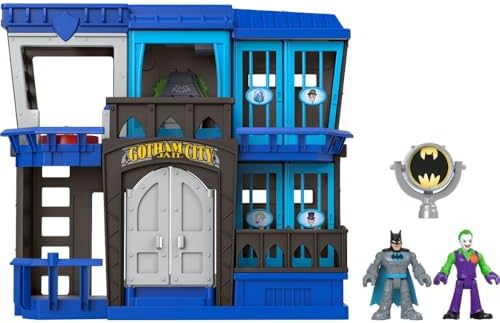 Fisher-Price Imaginext DC Super Friends Batman Toy Gotham City Jail Recharged Playset for Preschool Pretend Play Kids Ages 3+ Years