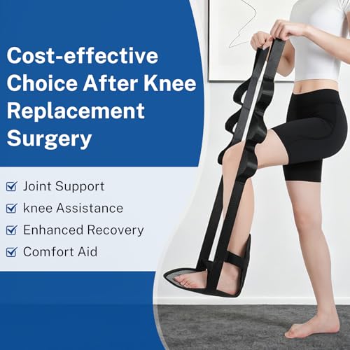 WONDSIGHIN Physical Therapy Stretching Strap for Knee Pain Relief, Adjustable Flexibility Aid, Yoga Pilates Rehab Tool for...