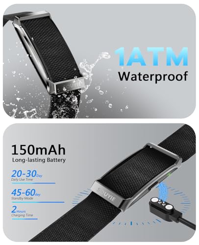 Smart Bracelet for Men Women, Health Activity Fitness Trackers, 24/7 Continuous Heart Rate/Blood Pressure/HRV/Stress Monit...