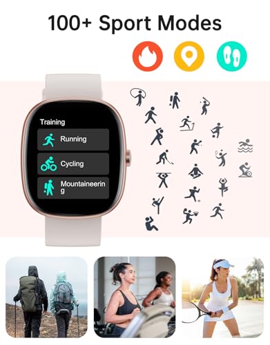 HUAKUA Smart Watches for Women Men Compatible with iPhone/Android Phones Answer/Make Calls, 1,85" HD Fitness Tracker with ...