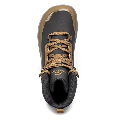 HOBIBEAR Barefoot Minimalist Shoes Womens Mens | Zero Drop | Wide Width Leather Lightweight Hiking Boots