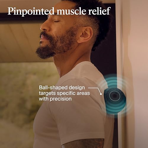 Therabody WaveSolo - Handheld Bluetooth Enabled Massage Device, Ultra Portable Vibration Therapy Ball w/QuietRoll Technolo...
