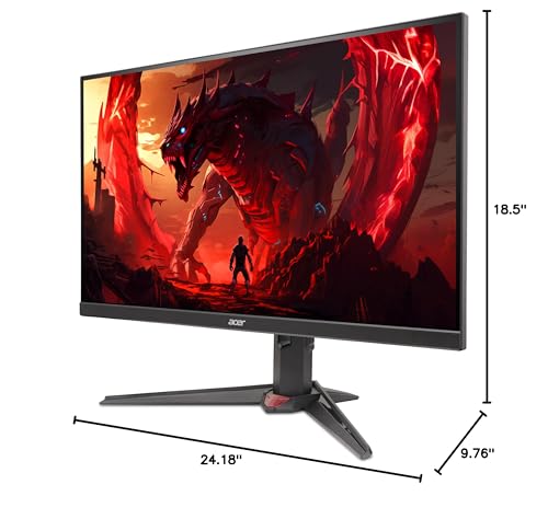 Acer Nitro 27" WQHD 2560x1440 IPS PC Gaming AMD FreeSync Premium | 300Hz | Up to 0.5ms | 99% sRGB | DisplayHDR 400 | ErgoStand | VESA Mounting | 1 x DP 1.4 & 2 x HDMI 2.1 | XV272U F3bmiiprx