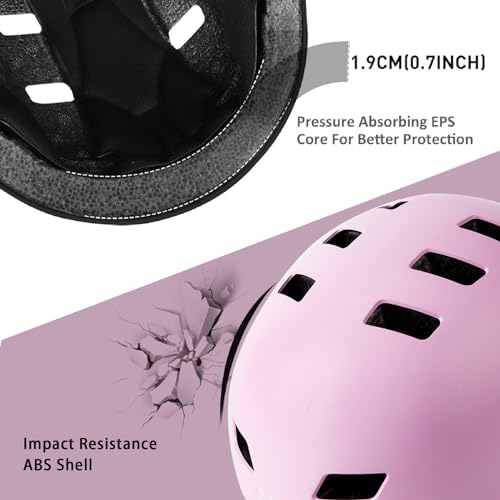 Bike Helmet 3 Sizes for Teenager Kids Youth Adults,Bavilk Skateboard Helmet Adjustable Multi-Sport Bicycle Cycling Scooter...