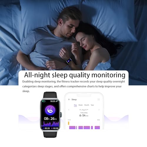 LZBWOL Health Fitness Tracker Watch for Men Women, 1.47" HD, 24/7 Heart Rate, Blood Oxygen, Sleep Monitor, 100+ Sports Mod...