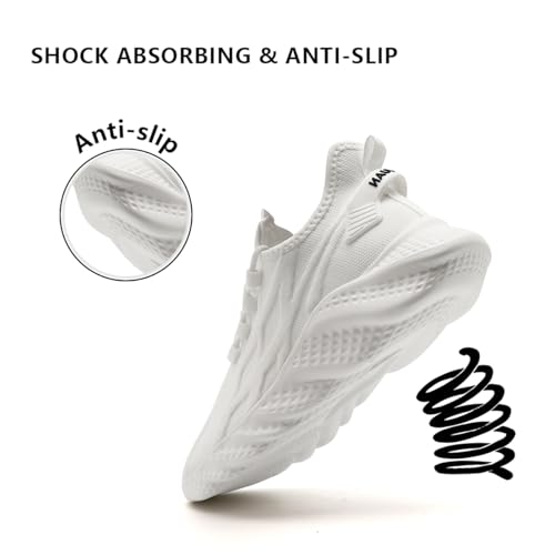 XKOWUO Mens Walking Shoes Running Trainers Sneakes Athletic Gym Fitness Sport Shoes Non Slip Breathable Mesh Comfortable W...