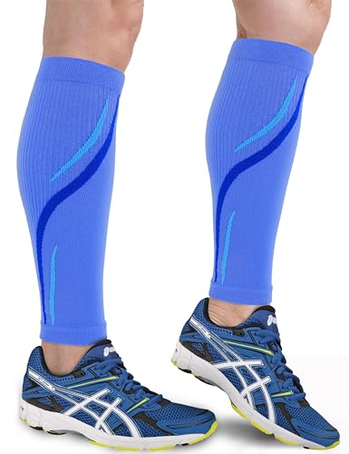 Keskale Calf Compression Sleeve for Men & Women 20-30 mmHg, Leg compression Sleeve, Footless Compression Socks (1 or 2Pair)