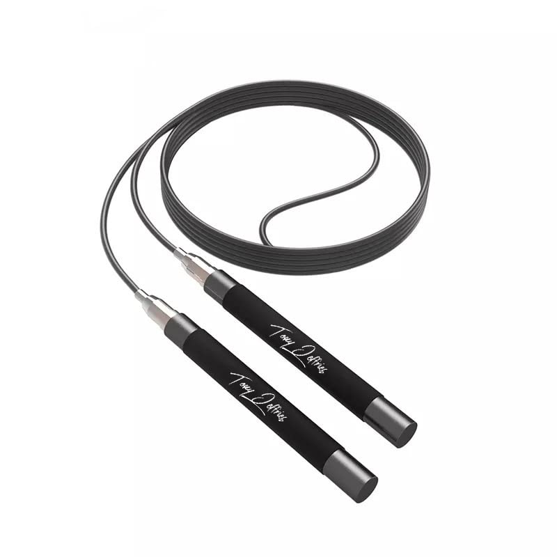 Tony Jeffries 2.0 Speed Jump Rope of 360 degree Spin Ball Bearings, Daily Exercise Skipping Rope with Silicon Grip Handle...