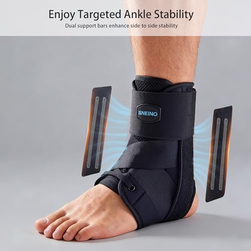 Ankle Brace for Women Men - Ankle Support Brace for Sprained Ankle, Ankle Stabilizer for Achilles, Tendon, Sprain, Injury ...