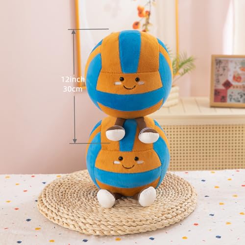 12inch Volleyball Plush Toys Soft Stuffed Sports Plush Balls Cute Fun American Soccer Doll Toys with feet Creative Footbal...