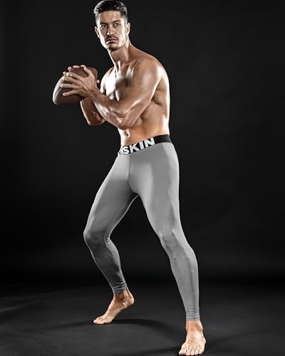 DRSKIN 5, 4, 3 or 1 Pack Men’s Compression Pants Tights Leggings Sports Baselayer Running Athletic Workout Active