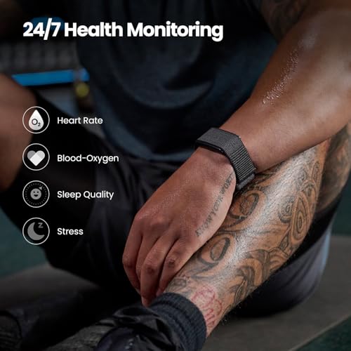 Amazfit Helio Strap Fitness Tracker Wristband, 24/7 Activity & Sleep Tracker with Heart Rate, 10 Days Battery, 27 Sports M...